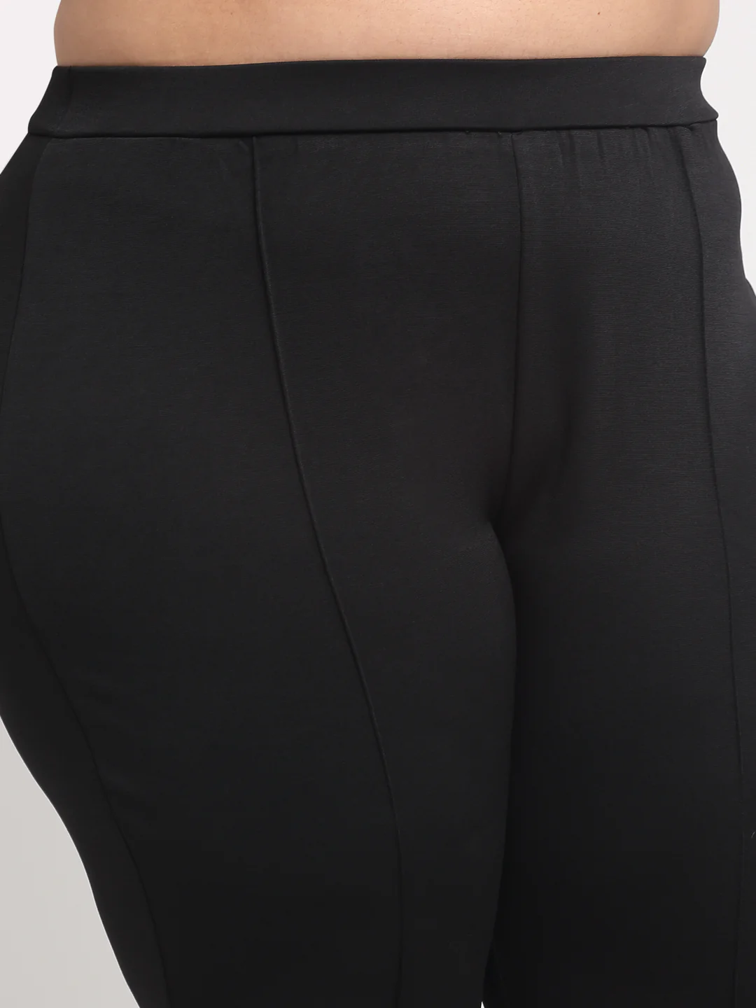 Plus Size Women  Black Slim Fit Jeggings - Image 4