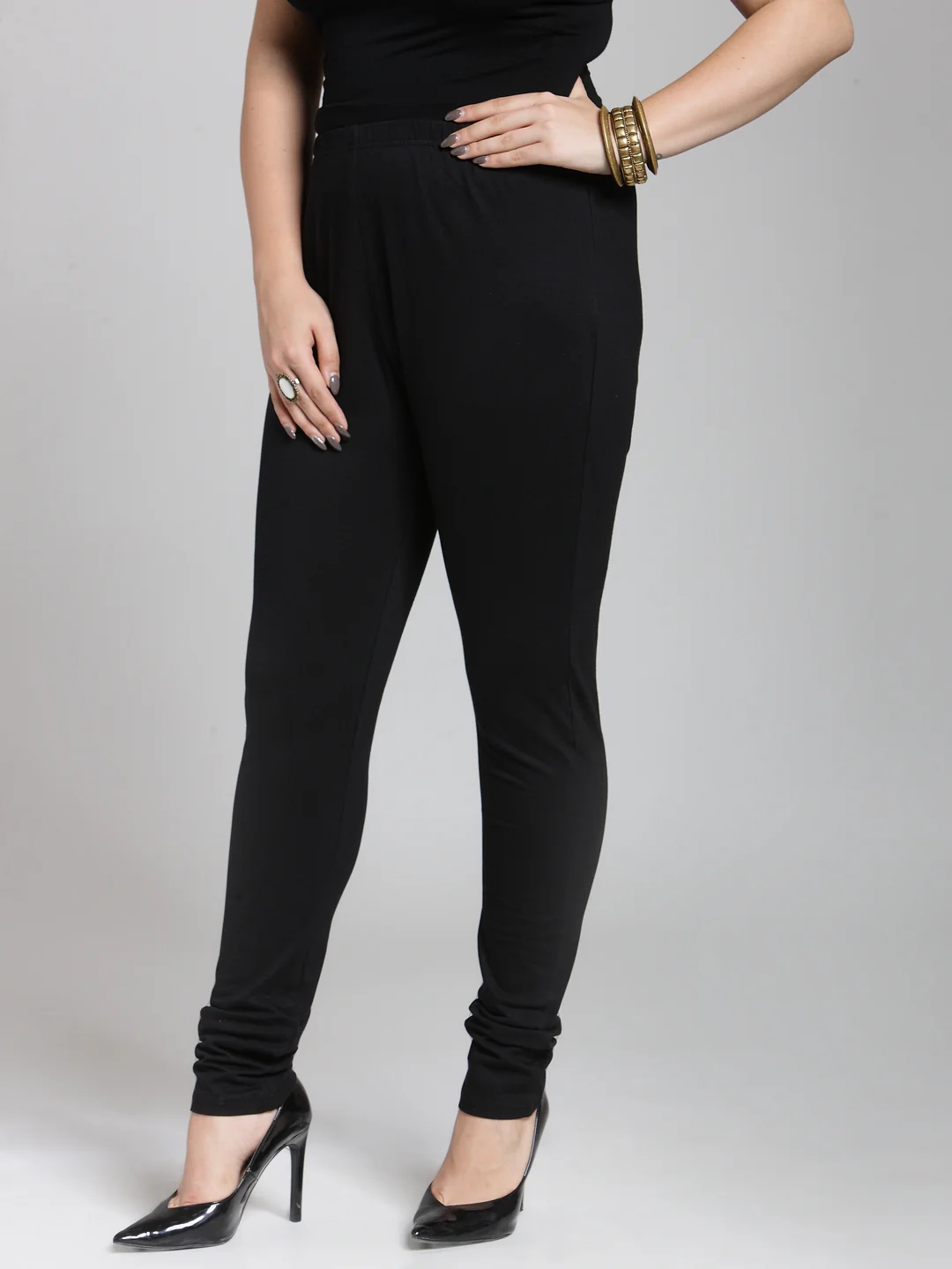Plus Size Women Solid Legging - Image 3