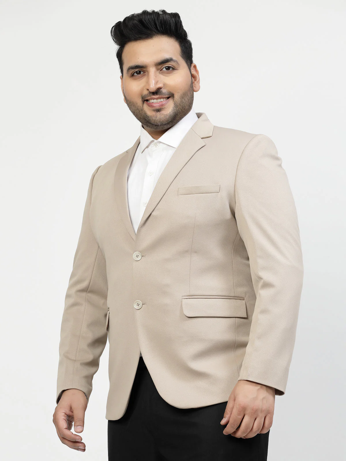 Plus Size Single Breasted Formal Blazer - Image 3