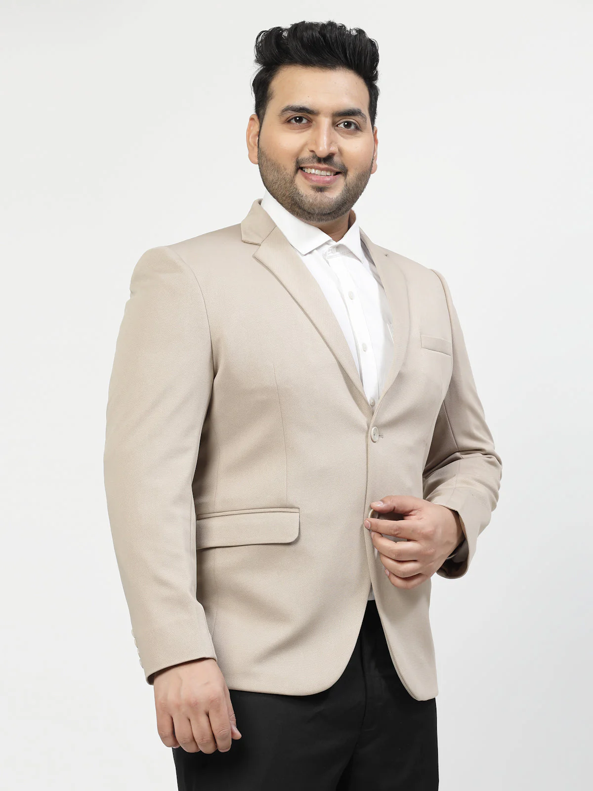 Plus Size Single Breasted Formal Blazer - Image 4
