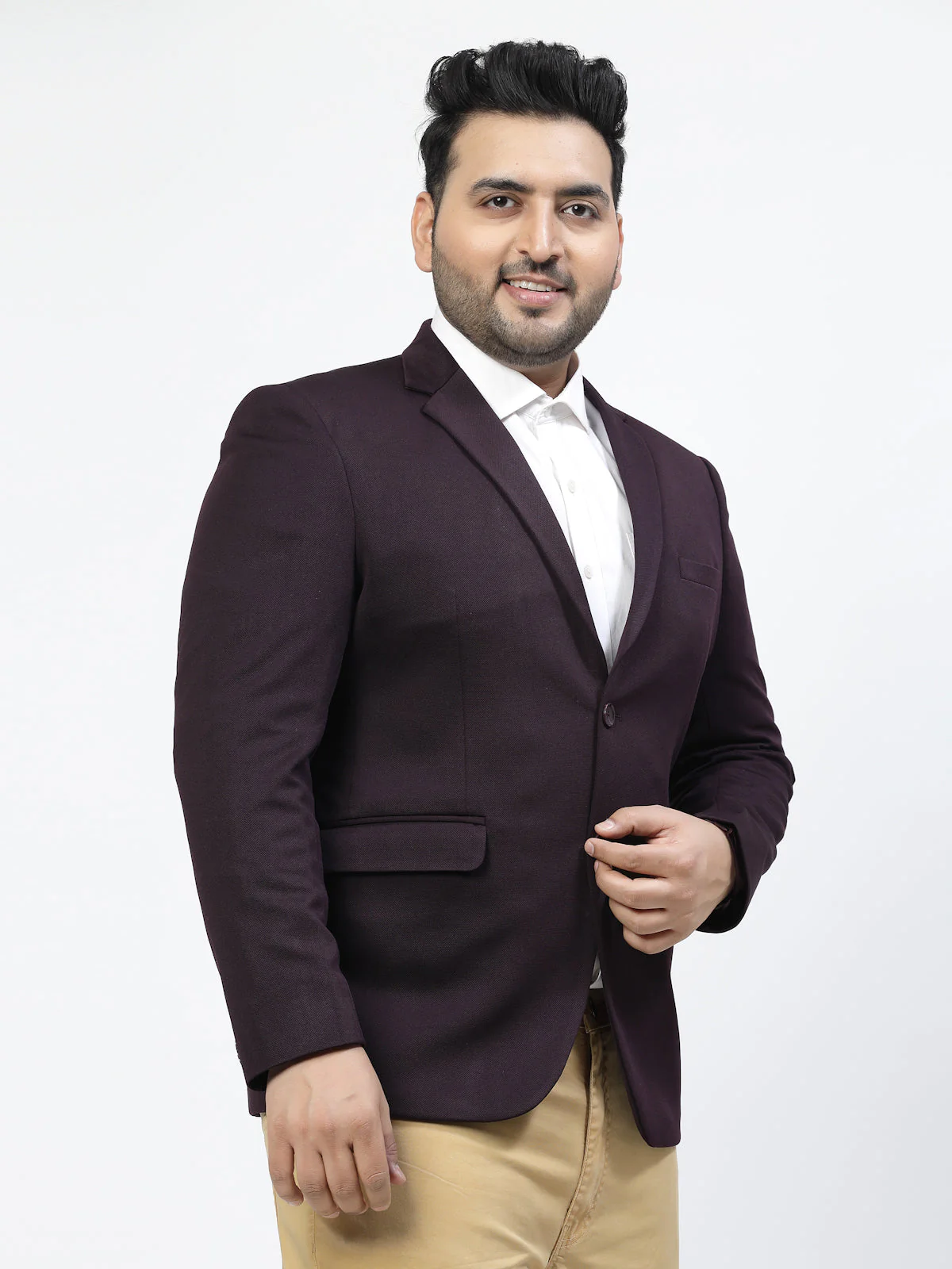 Plus Size Single Breasted Formal Blazer - Image 3