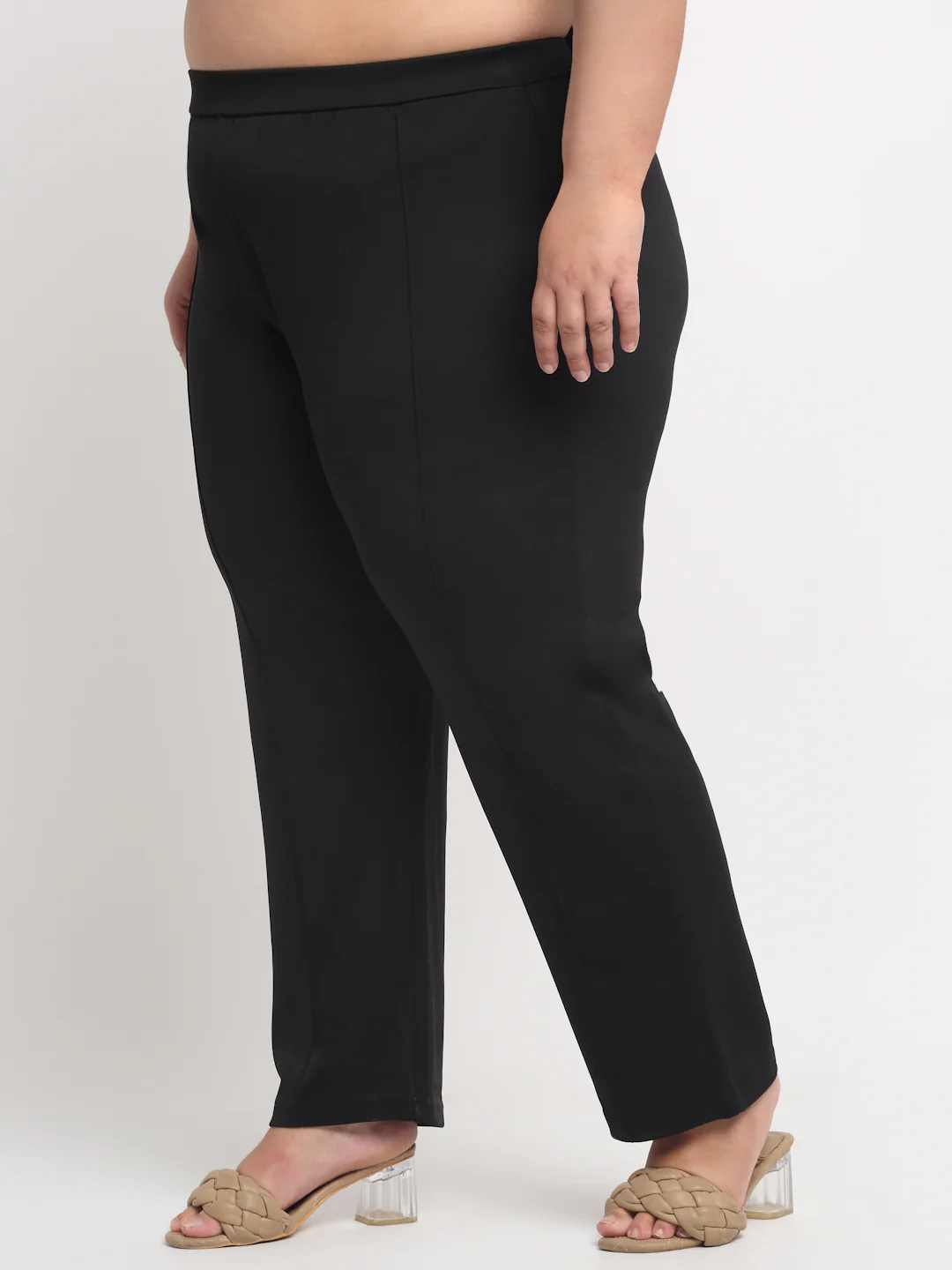 Plus Size Women  Black Jeggings - Image 3
